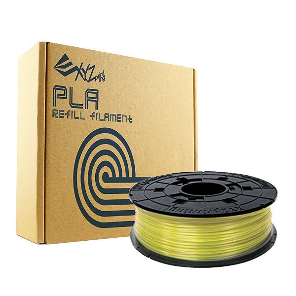 XYZprinting PLA filament | Transparent Gul | 0,6kg | Refill RFPLBXEU03B DFP05020 - 1