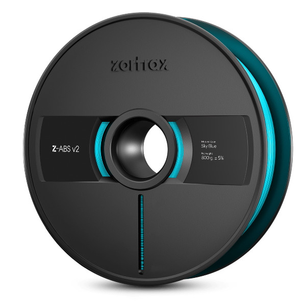 < Zortrax Z-ABS v2 filament | Himmelsblå | 1,75mm | 0,8kg DFP00081 - 1