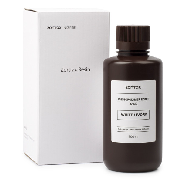 Zortrax Resin BASIC | White/Ivory | 500ml | Inkspire DFP00170 - 1