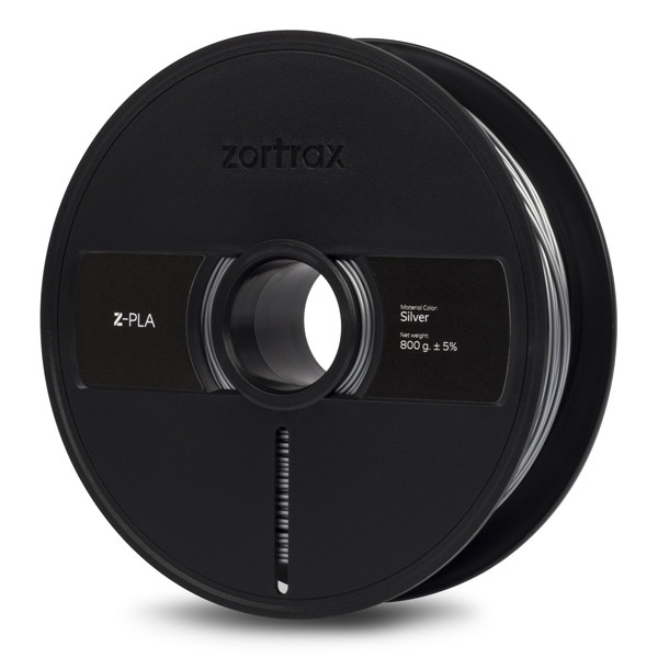 Zortrax Z-PLA filament | Silver | 1,75mm | 0,8kg  DFP00108 - 1