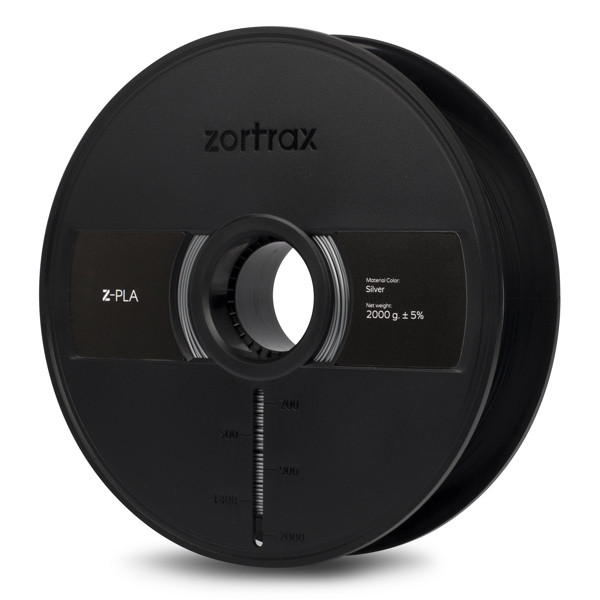 Zortrax Z-PLA filament | Silver | 1,75mm | 2kg  DFP00106 - 1