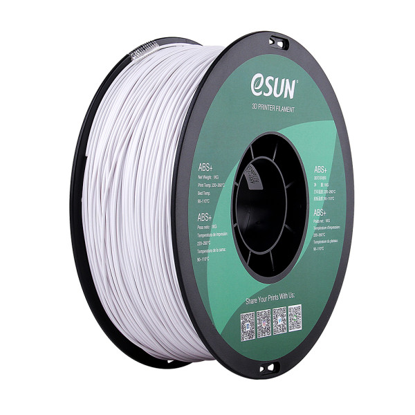 < eSun ABS+ filament | Vit | 1,75mm | 1kg DFE20029 - 1