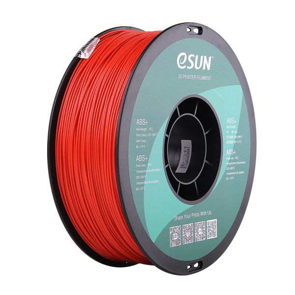 eSun ABS+ filament | Röd | 1,75mm | 1kg ABS175R1 DFE20027 - 1