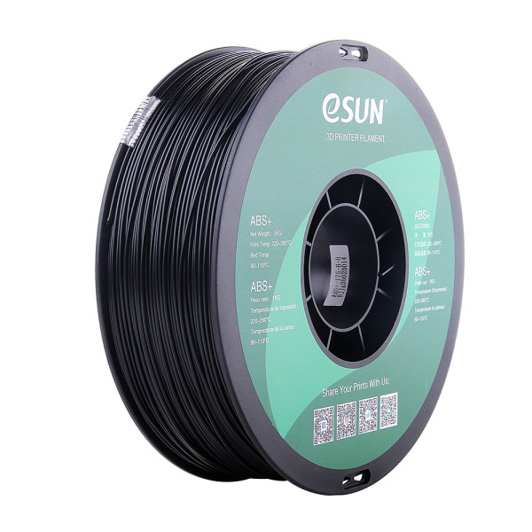 eSun ABS+ filament | Svart | 1,75mm | 1kg ABS175B1 DFE20031 - 1