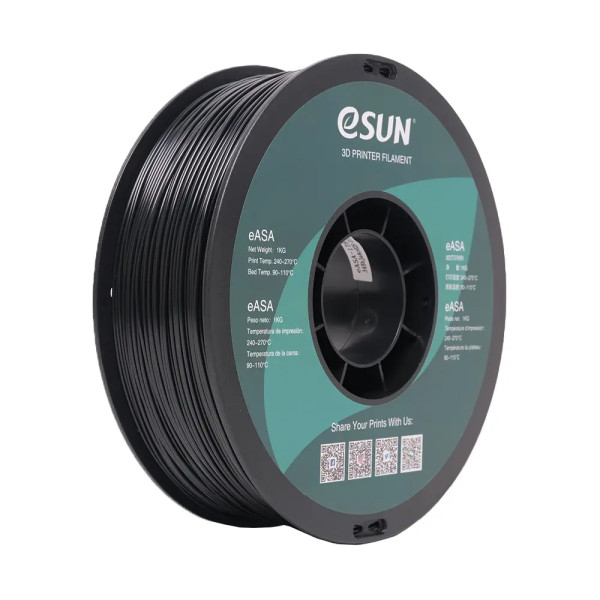 eSun ASA filament | Svart | 1,75mm | 1kg  DFE20231 - 1