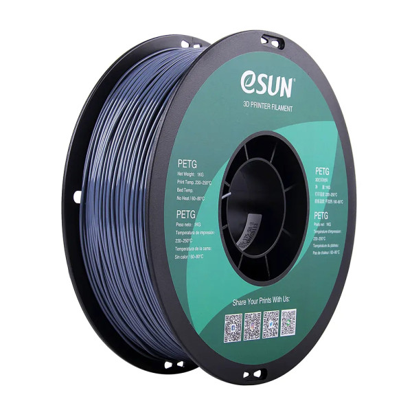 eSun PETG filament | Solid Grey | 1,75mm | 1kg DFE20273 - 1