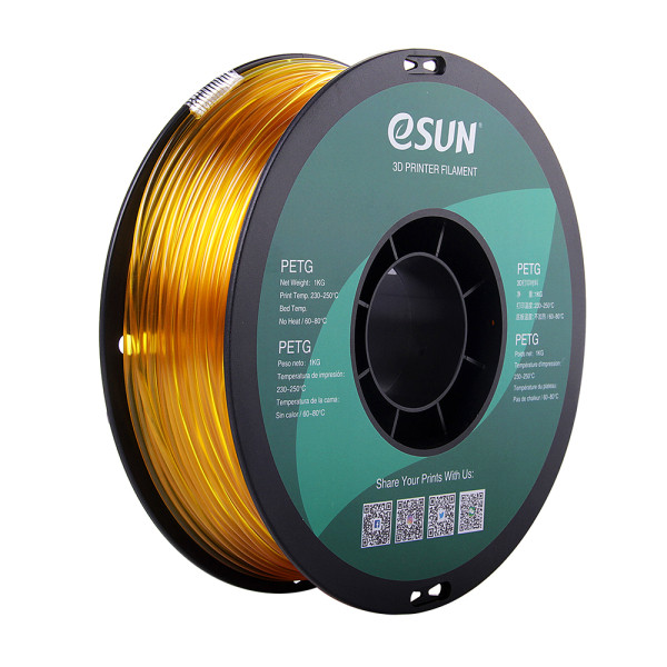 eSun PETG filament | Transparent Gul | 2,85mm | 1kg  DFE20058 - 1