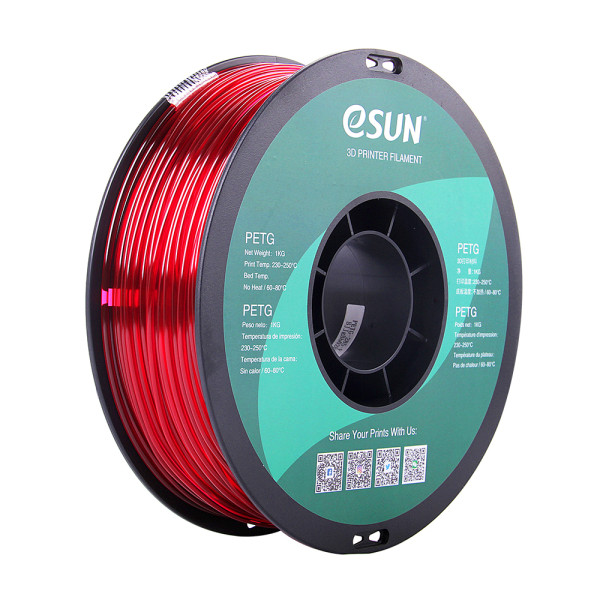 eSun PETG filament | Transparent Magenta | 2,85mm | 1kg  DFE20055 - 1