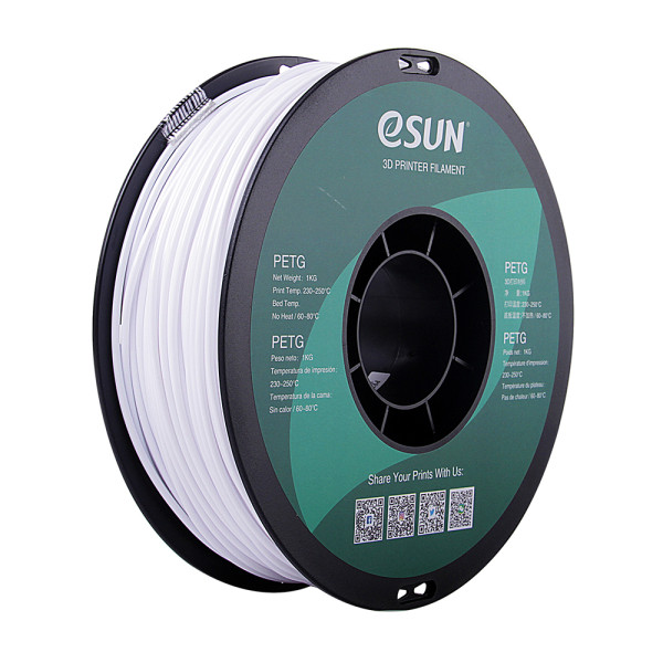 eSun PETG filament | Vit | 2,85mm | 1kg PETG285SW1 DFE20056 - 1