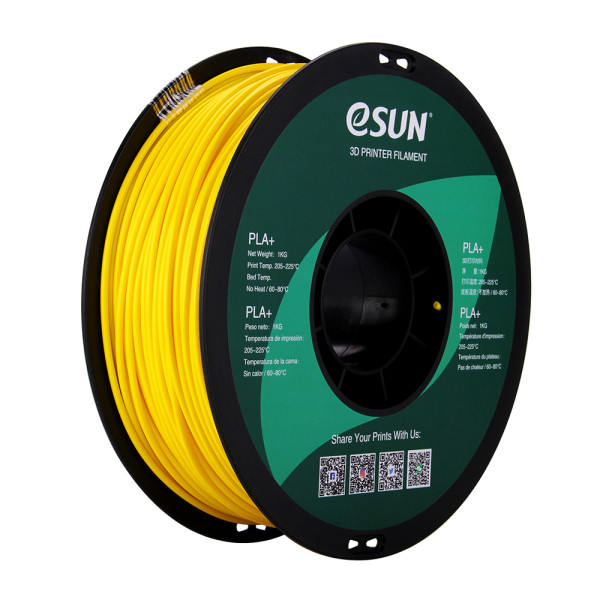eSun PLA+ filament | Gul | 1,75mm | 1kg | eSilk PLA175Y1 DFE20207 - 1