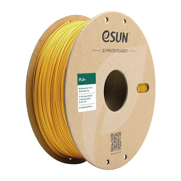 eSun PLA+ filament | Gul | 1,75mm | 1kg | eSilk PLA175Y1 DFE20207 - 1