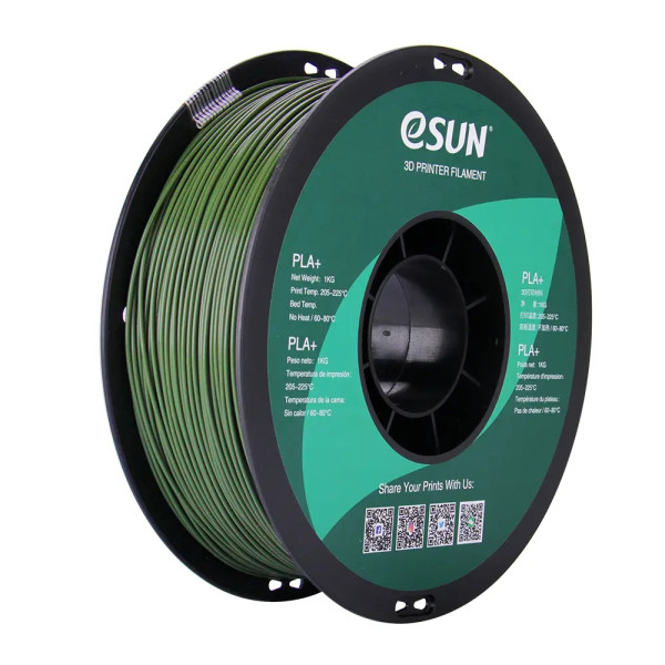 eSun PLA+ filament | Olivgrön | 1,75mm | 1kg  DFE20278 - 1