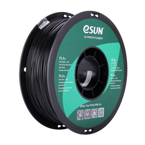 eSun PLA+ filament | Svart | 1,75mm | 1kg PLA175B1 DFE20104 - 1