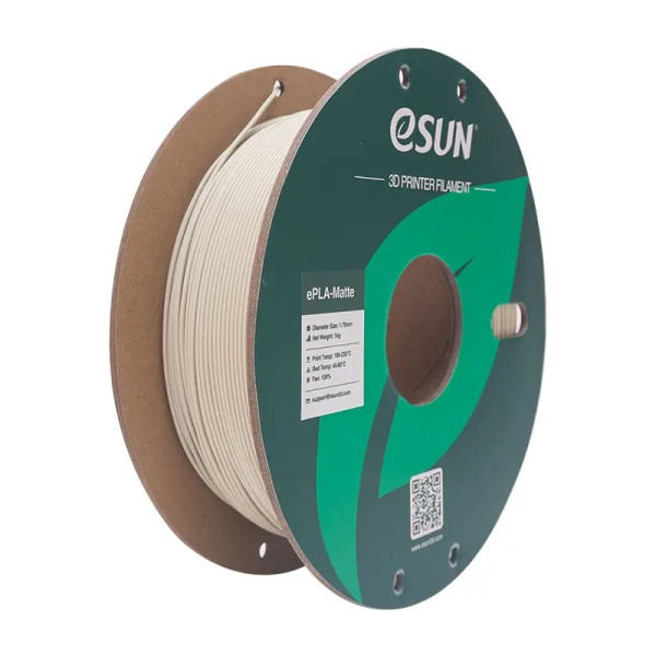 eSun PLA Matt filament | Ljus Khaki | 1,75mm | 1kg | pappersrulle  DFE20253 - 1