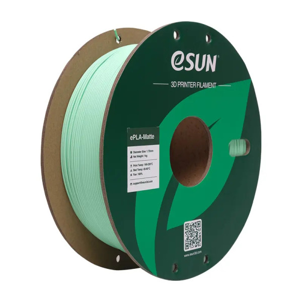 eSun PLA Matt filament | Mintgrön | 1,75mm | 1kg | pappersrulle  DFE20251 - 1