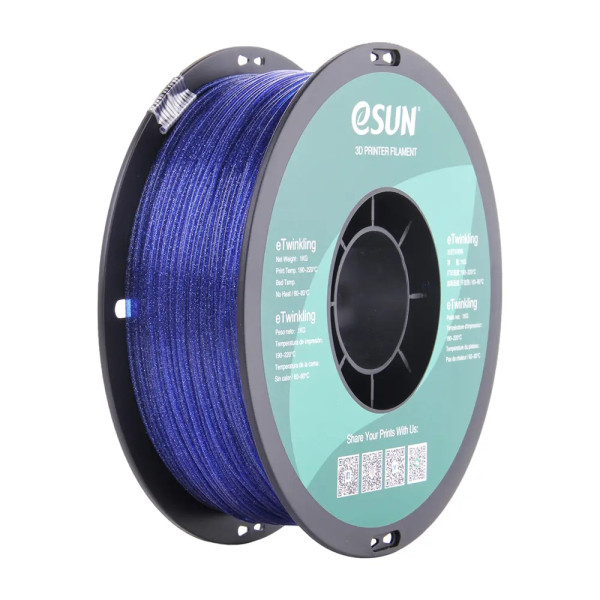 eSun PLA filament | Blå | 1,75mm |1kg | eTwinkling  DFE20262 - 1