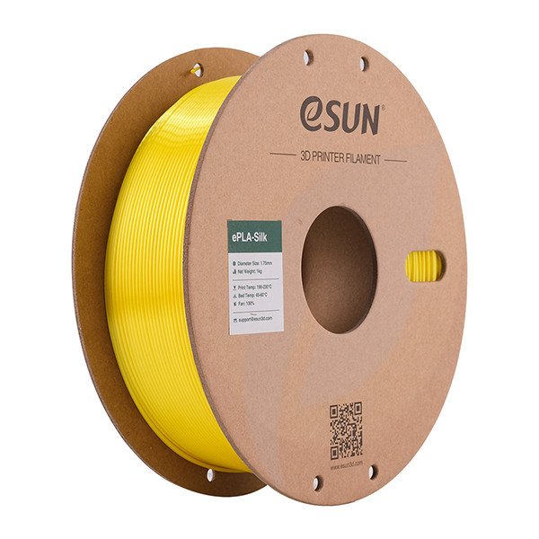 eSun PLA filament | Gul | 1,75mm | 1kg | eSilk eSilk-PLA175Y1 DFE20206 - 1