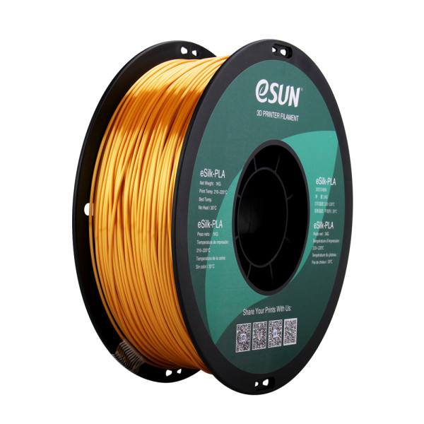 eSun PLA filament | Guld | 1,75mm | 1kg | eSilk eSilk-PLA175J1 DFE20196 - 1