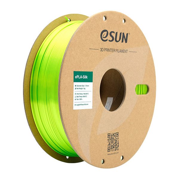 eSun PLA filament | Limegrön | 1,75mm | 1kg | eSilk eSilk-PLA175LI1 DFE20199 - 1