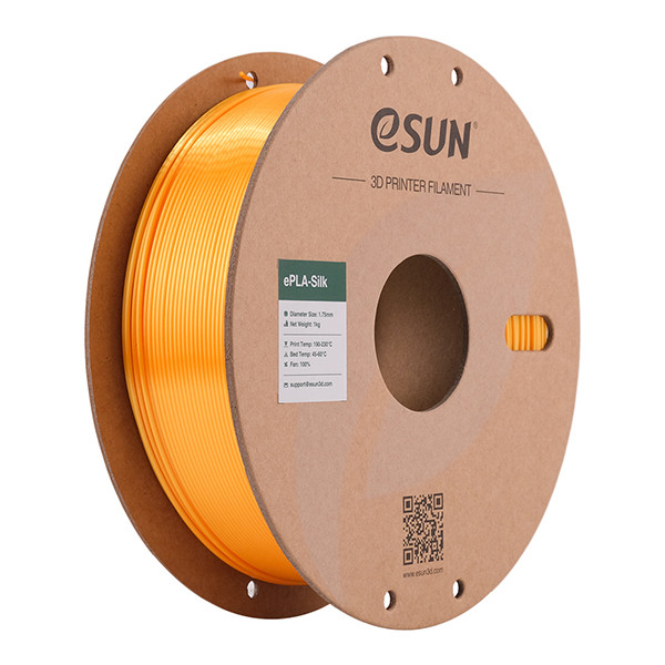 eSun PLA filament | Mörkgul | 1,75mm | 1kg | eSilk eSilk-PLA175DY1 DFE20195 - 1