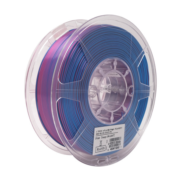 eSun PLA filament | Röd-Blå | 1,75mm | 1kg | Silk Magic ePLA-SilkMagic175RU1 DFE20223 - 1