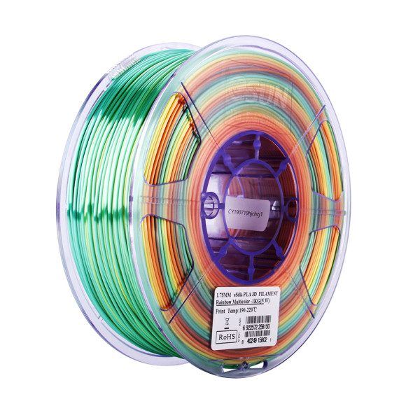 eSun PLA filament | Regnbåge | 1,75mm | 1kg | eSilk eSilk-PLA175RB1 DFE20138 - 1