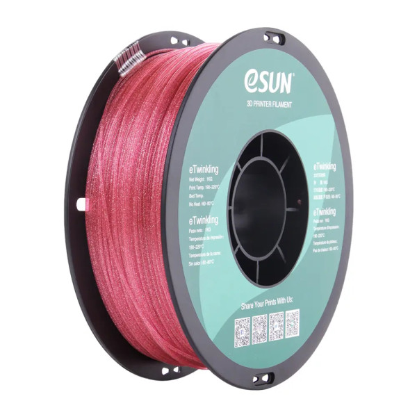 eSun PLA filament | Rosa | 1,75mm |1kg | eTwinkling  DFE20268 - 1