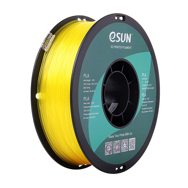 eSun PLA filament | Transparent Glass Lemon | 1,75mm | 1kg PLA175GLY1 DFE20065 - 1