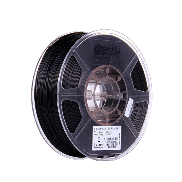 eSun ePA-CF nylon med kolfiber filament | Neutral | 1,75mm | 1kg ePA-CF175N1 DFE20040 - 1