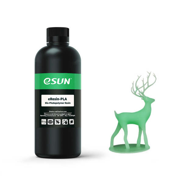 eSun eResin-PLA resin | Gräsgrön | 0,5kg DFE20219 - 1