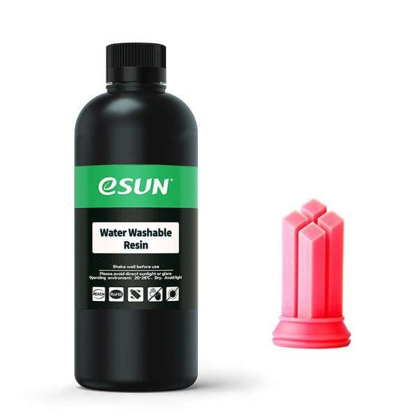 eSun water washable resin | Rose | 0,5kg WATERWASHABLERESIN-R DAR01215 - 1