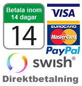 Betalningsalternativ på 123-3D.se