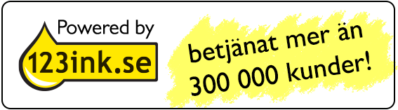 Powered by 123ink.se som betjänat mer än 300.000 kunder